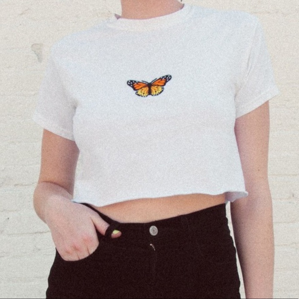 Brandy Melville / John Galt Butterfly t shirt